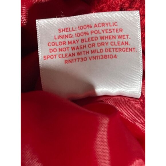 Red Wondershop Christmas Stocking With White M Letter Monogram Acrylic - Picture 5 of 5